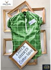 Green Colour Outluk Exclusive Stylish Cotton Check Casual Wear Shirt 02 
